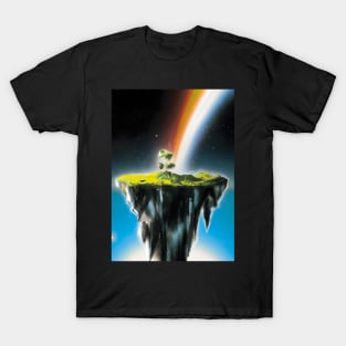 Flying Island Outer Space T-Shirt